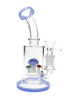 Shroom Bloom Glass Bong in blue color