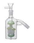 Shroom Glass Perc Ash Catcher in green with 45° joint