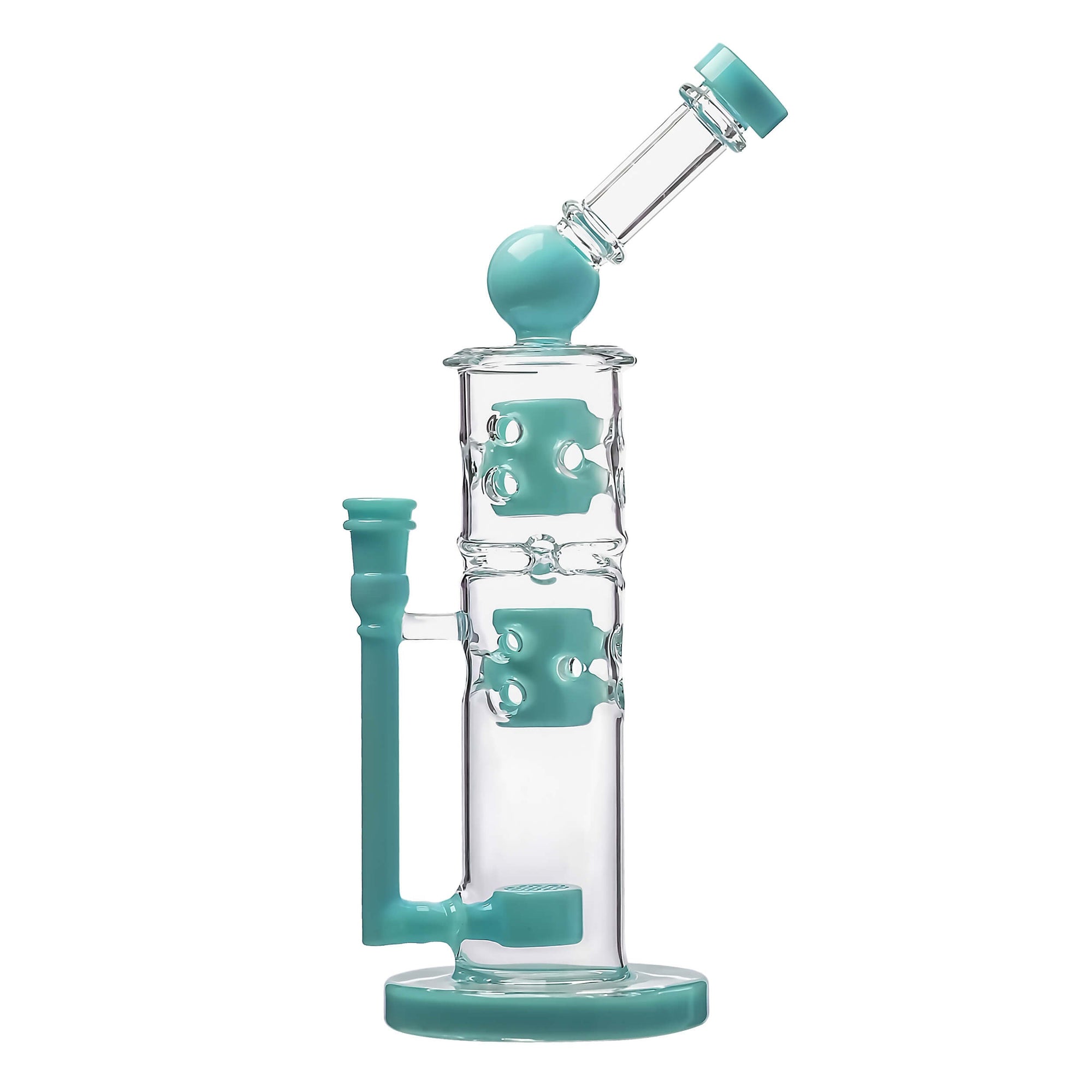 Sidecar Straight Fab Glass Bong Flower of Life Perc