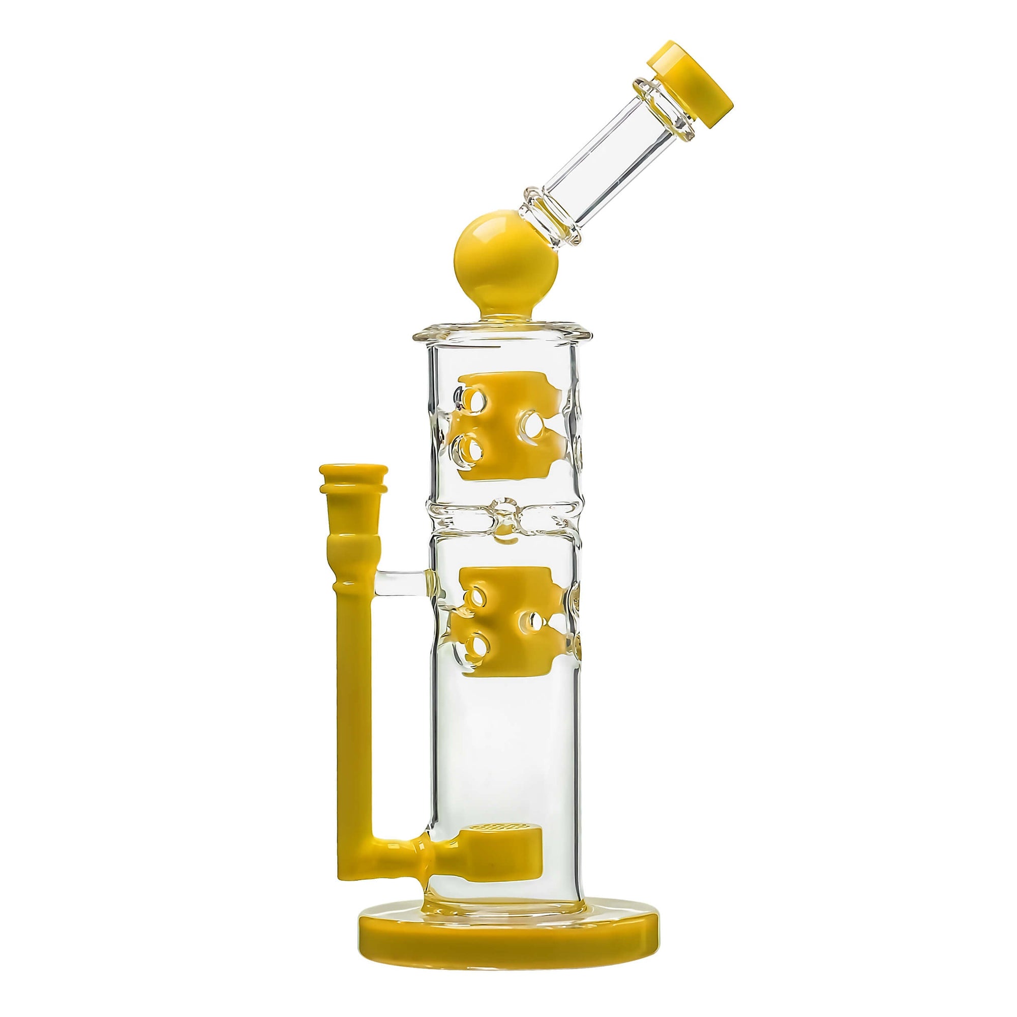 Sidecar Straight Fab Glass Bong Flower of Life Perc