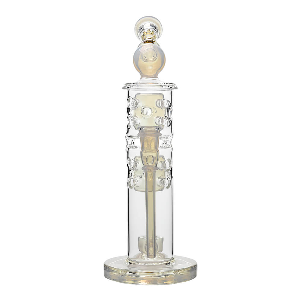Sidecar Straight Fab Glass Bong Flower of Life Perc