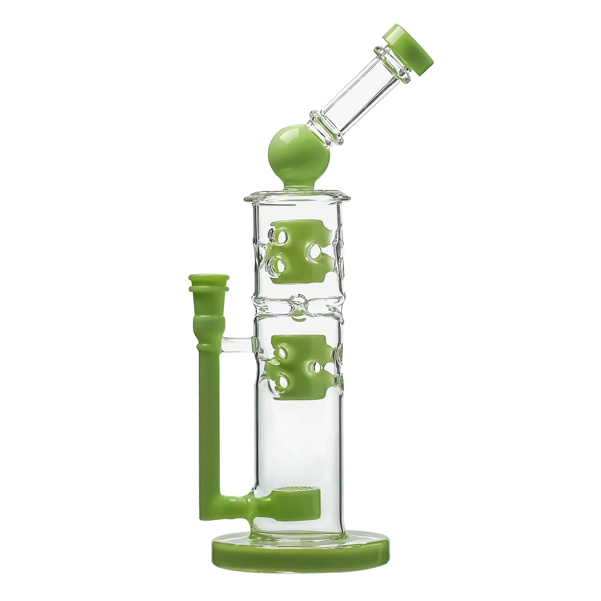 Sidecar Straight Fab Glass Bong Flower of Life Perc