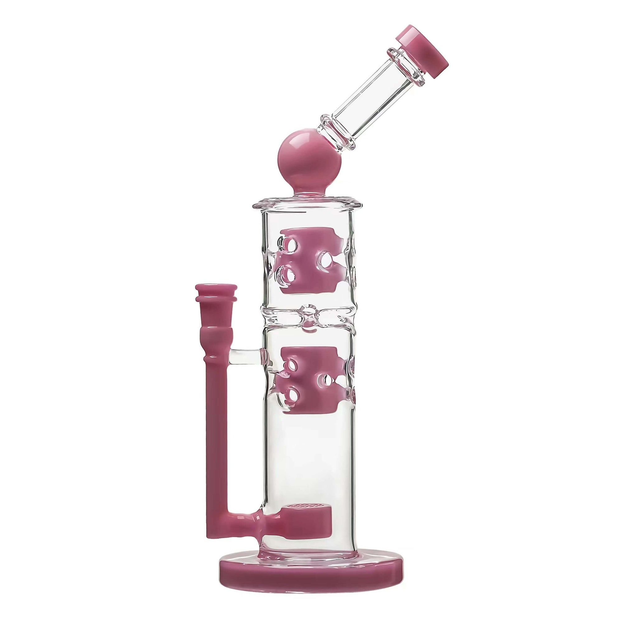 Sidecar Straight Fab Glass Bong Flower of Life Perc