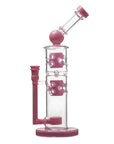 Sidecar Straight Fab Glass Bong Flower of Life Perc