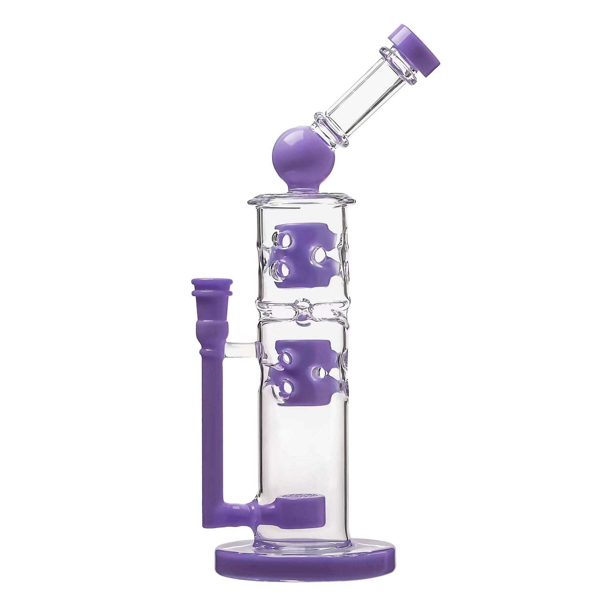 Sidecar Straight Fab Glass Bong Flower of Life Perc