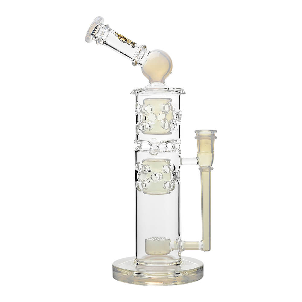 Sidecar Straight Fab Glass Bong Flower of Life Perc