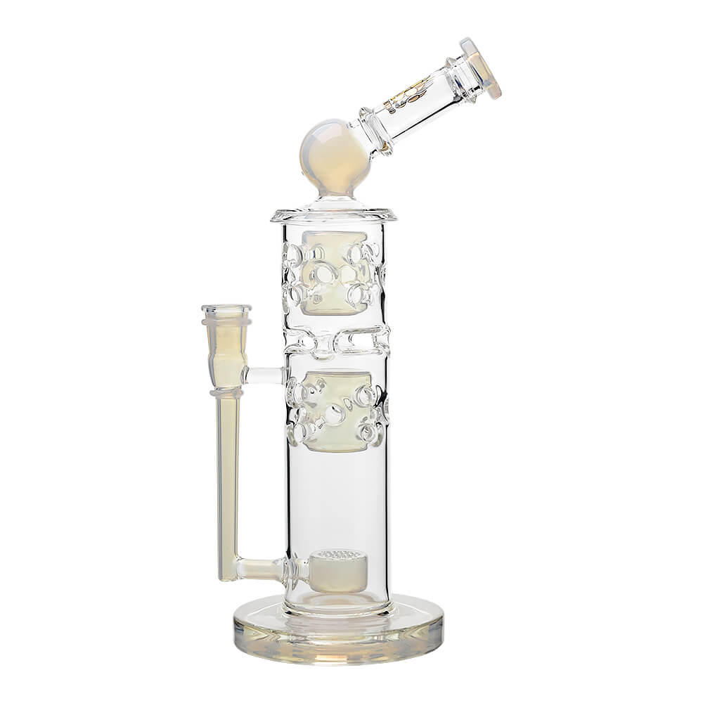 Sidecar Straight Fab Glass Bong Flower of Life Perc