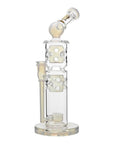Sidecar Straight Fab Glass Bong Flower of Life Perc