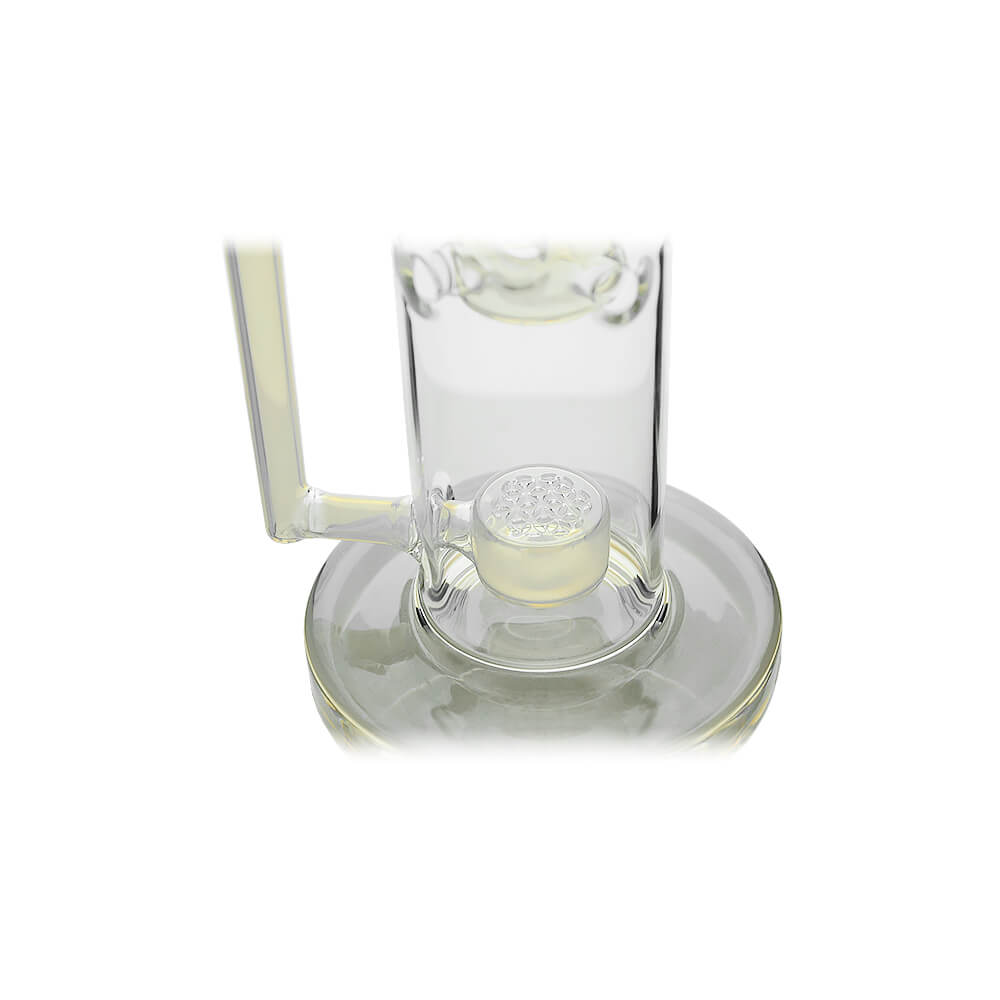 Sidecar Straight Fab Glass Bong Flower of Life Perc