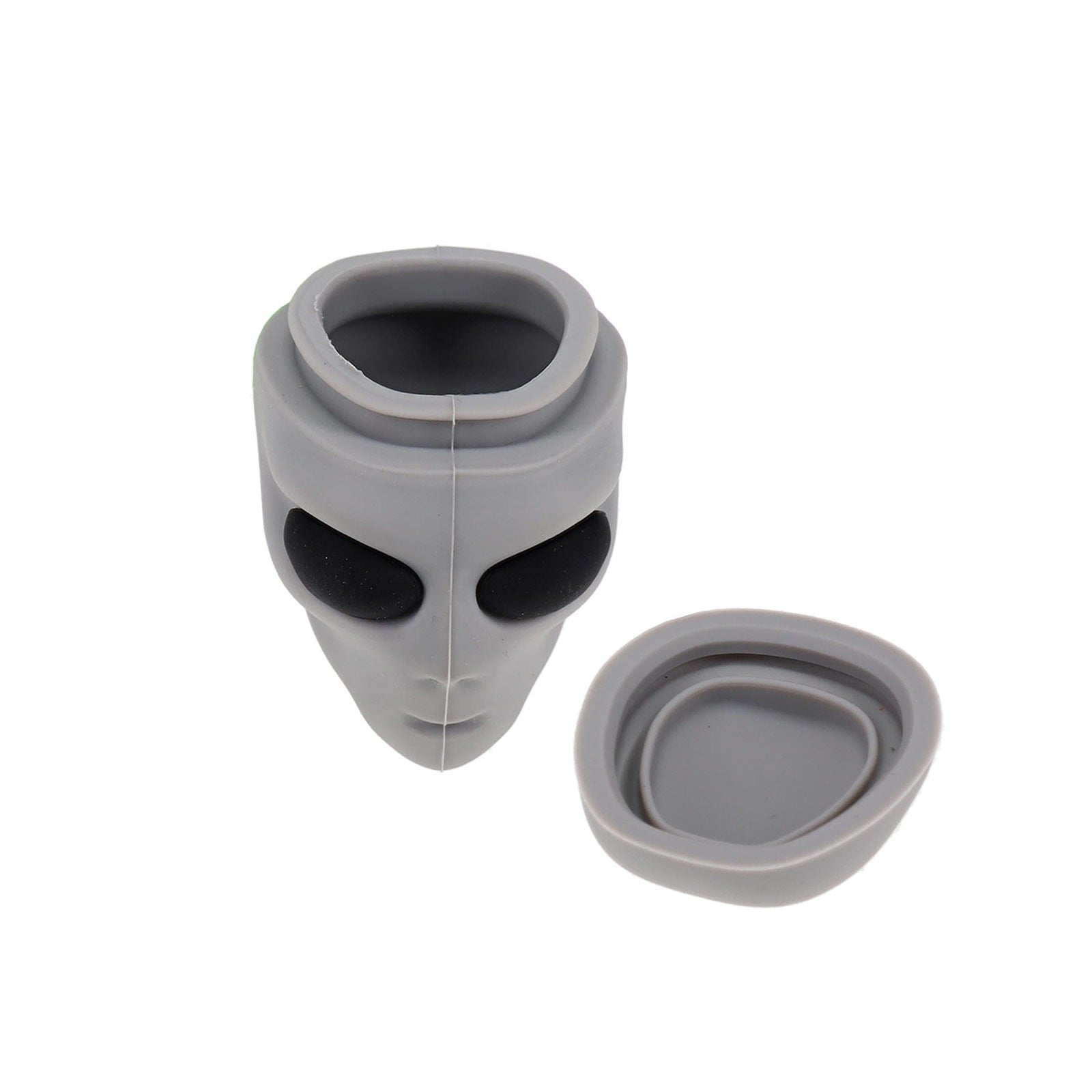 Silicone Alien Dab Jar in grey color