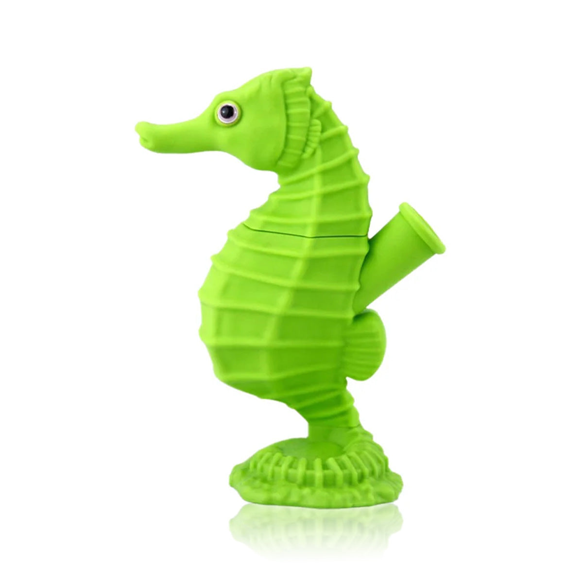 Silicone Bubbler Seahorse 6&quot;