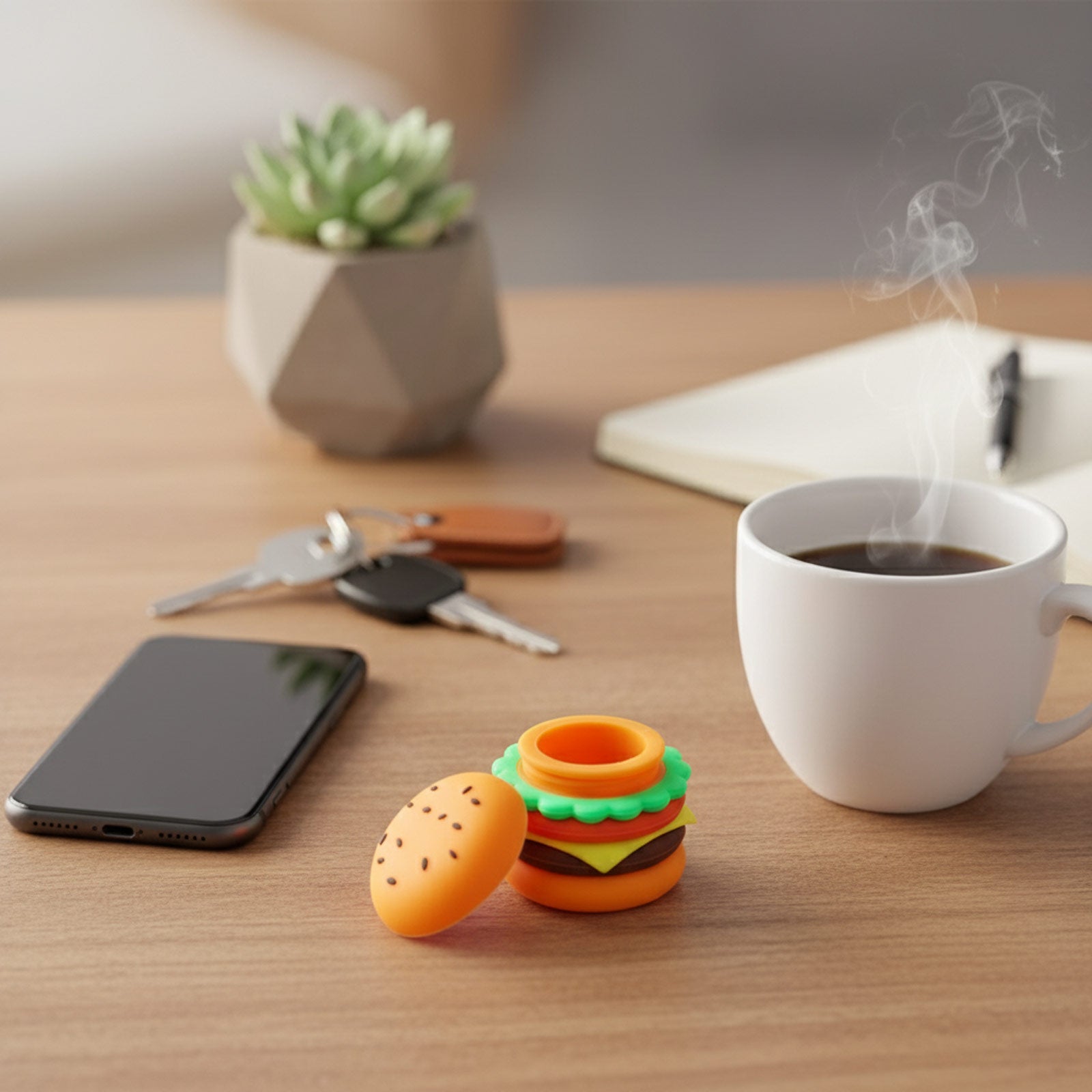 Silicone Burger Dab Wax Jar Lifestyle