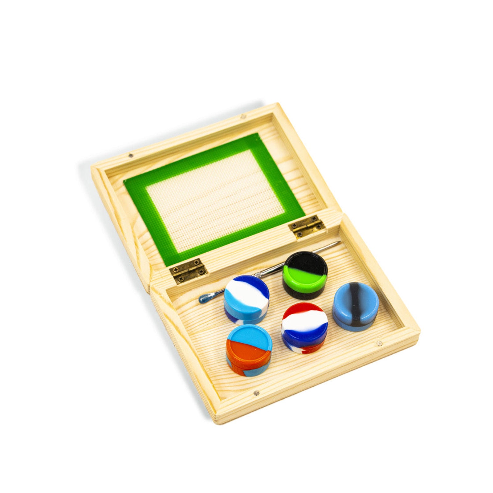 Silicone Dab Set with Jars, Tool & Mat