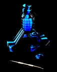 Silicone Grenade Dab Straw Kit - Black and Blue color