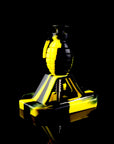 Silicone Grenade Dab Straw Kit - Black and Yellow color