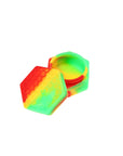 Silicone Hexagon Honeybee Container in rasta