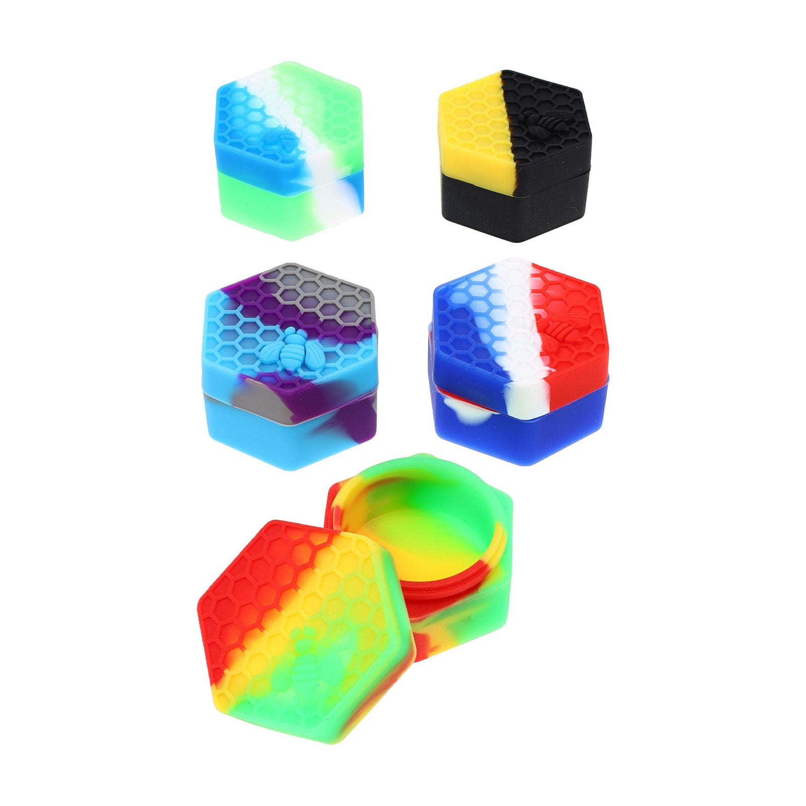 Silicone Hexagon Honeybee Container