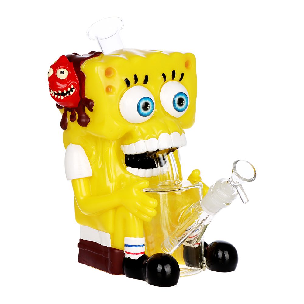 Silly Sponge Glass & Vinyl Water Pipe
