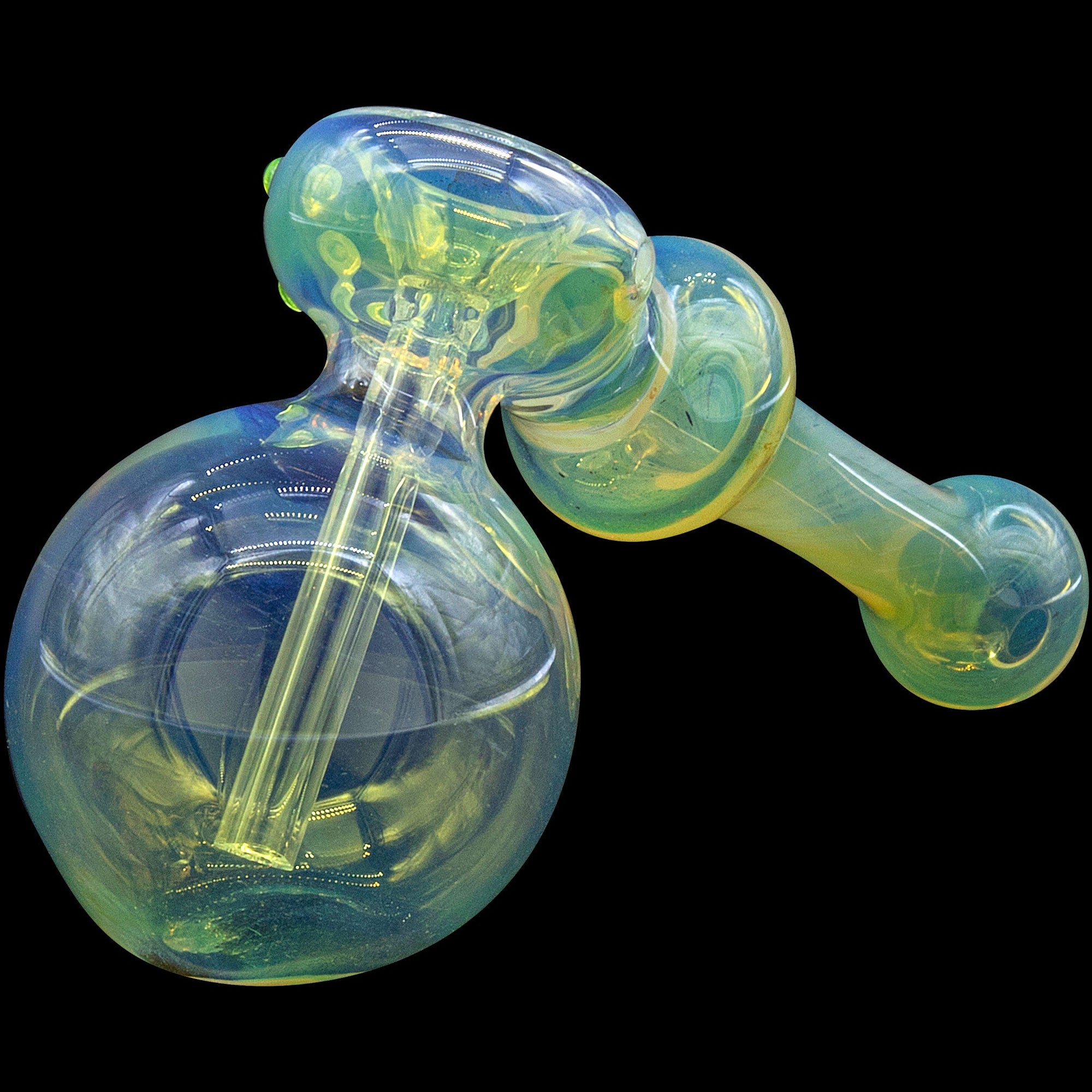 Close-up detail of Glass Hammer Bubbler with borosilicate glass texture