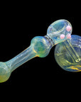 Silver Fumed Glass Hammer Bubbler in Pink Cadillac color