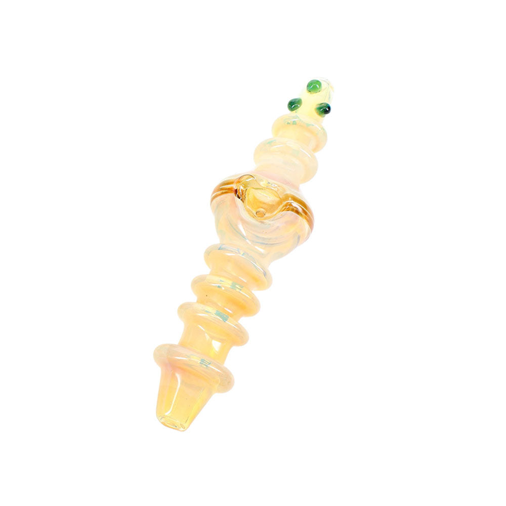 Silver Fumed Rings Glass Steamroller - inhalco