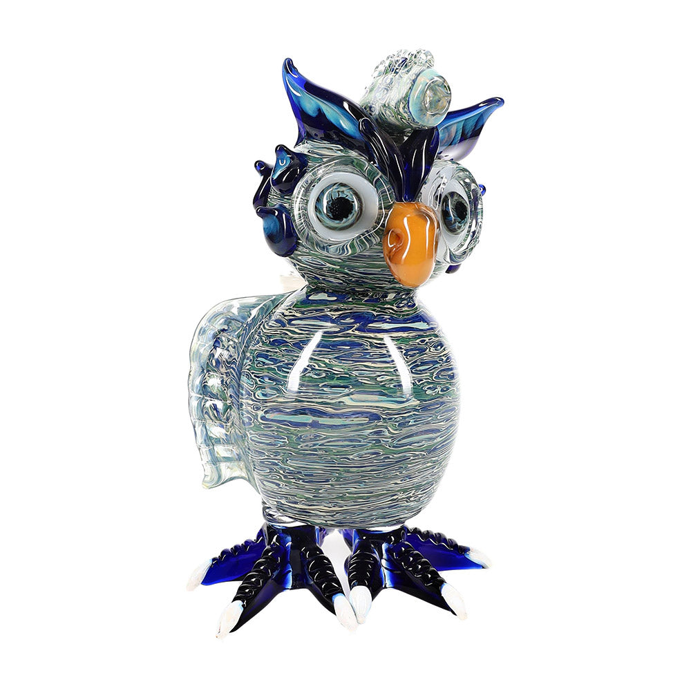 Silver-Fumed Stemless GoG Owl Bong - inhalco