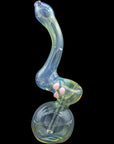 Silver Sherlock Fumed Sherlock Pipe Bubbler in Pink Cadillac