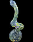 Silver Sherlock Fumed Sherlock Pipe Bubbler in Purple Slime