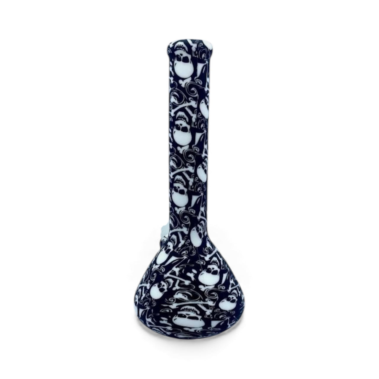 Back view of Skull Silicone Bong 7-inch