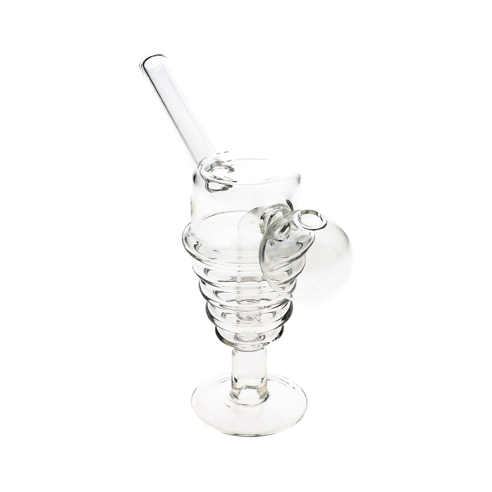 Small Clear Glass Oil Burner Rig - INHALCO
