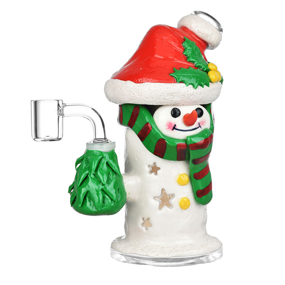 Snowman glass dab rig