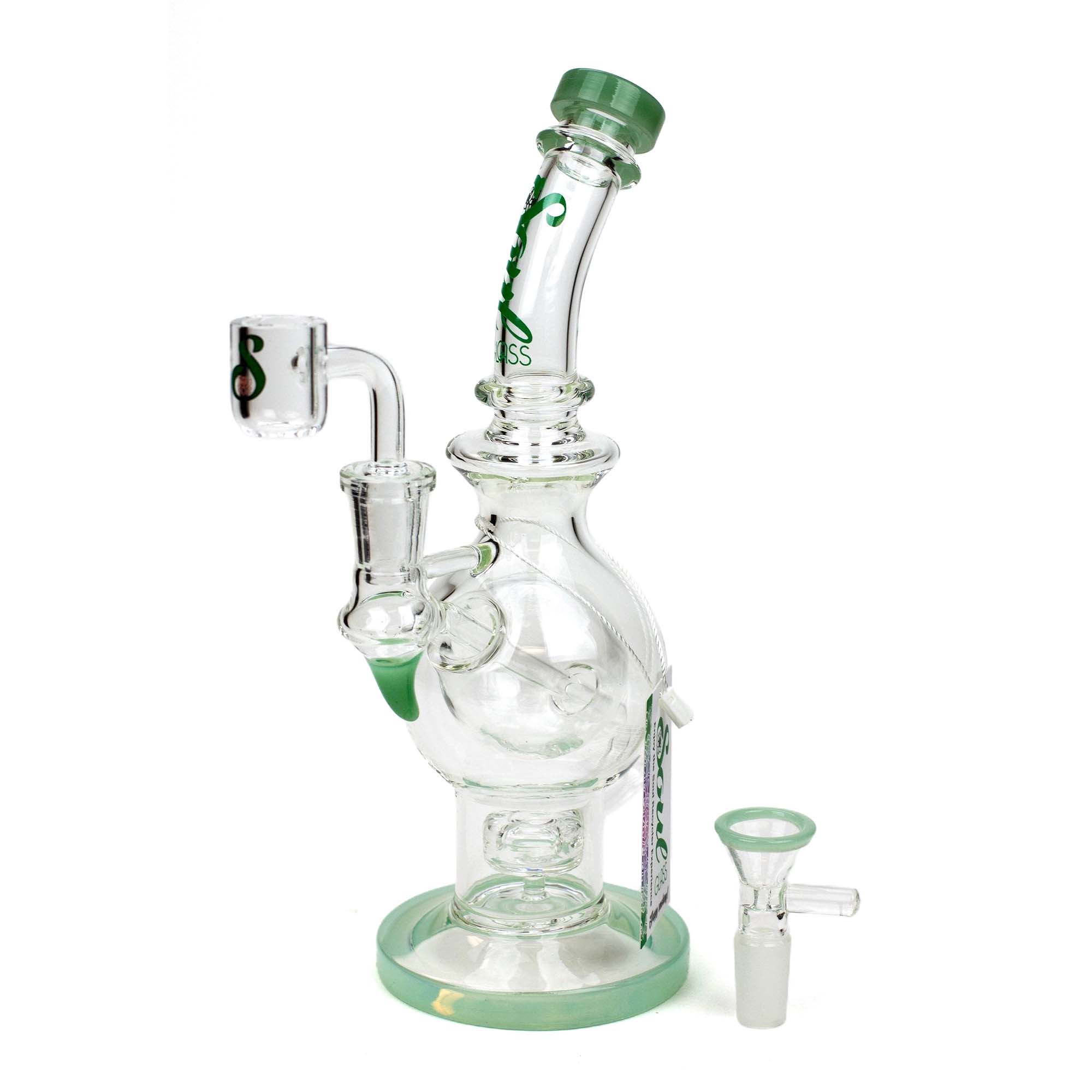 9.5&quot; SOUL 2-in-1 Double Glass Sphere Recycler