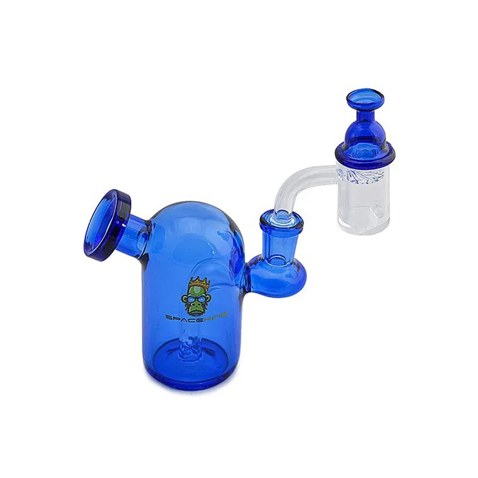 Space Egg Glass Mini Rig in blue