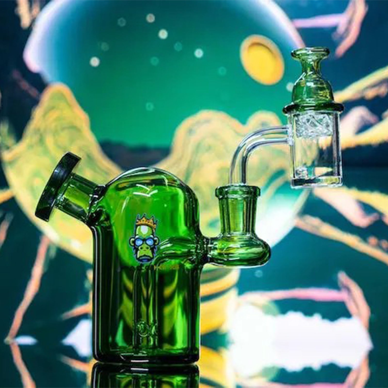 Space Egg Glass Mini Rig lifestyle