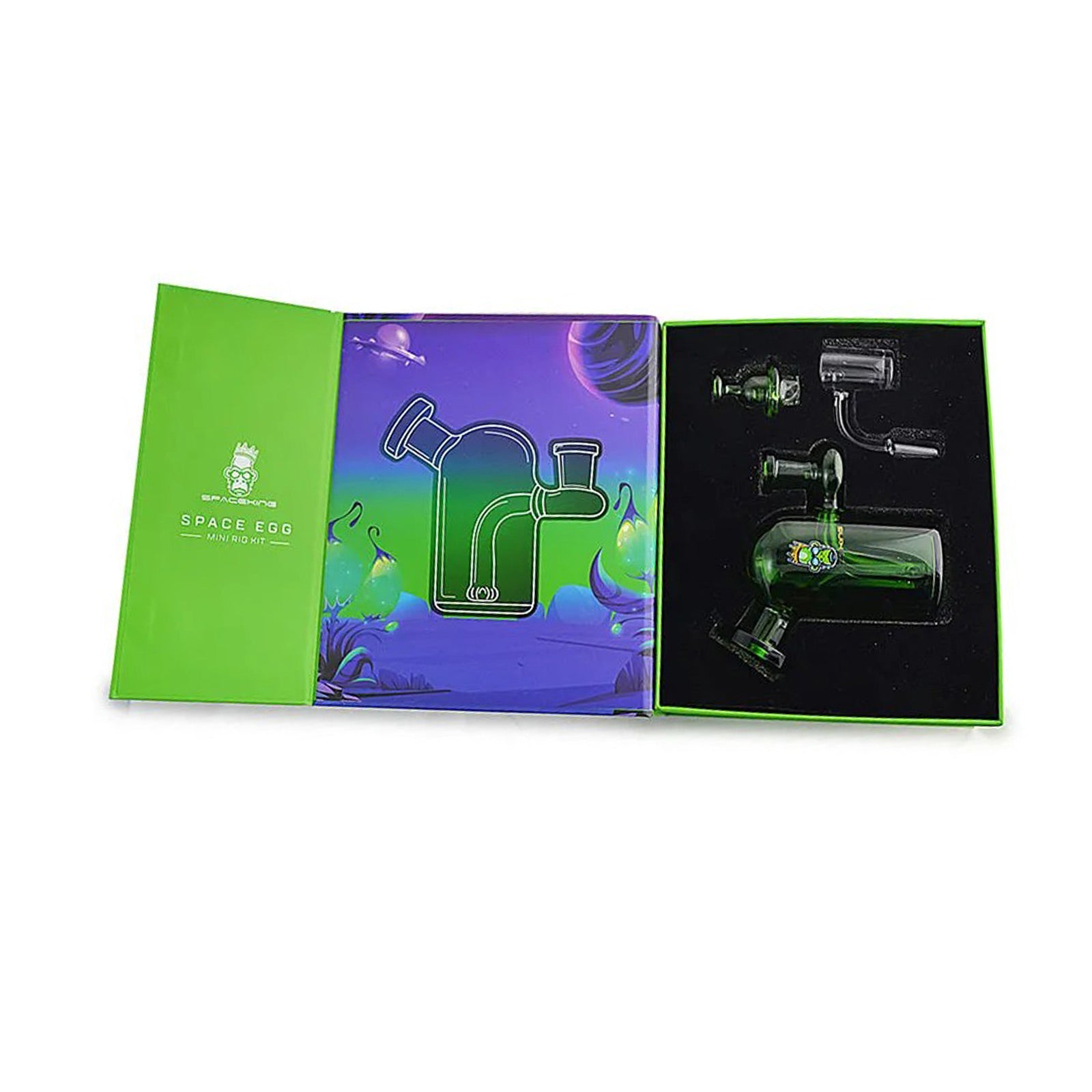 Space Egg Glass Mini Rig Packaging