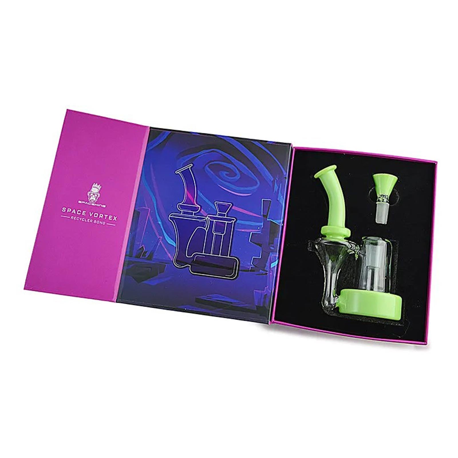 Green Space Vortex Recycler Bong Packaging