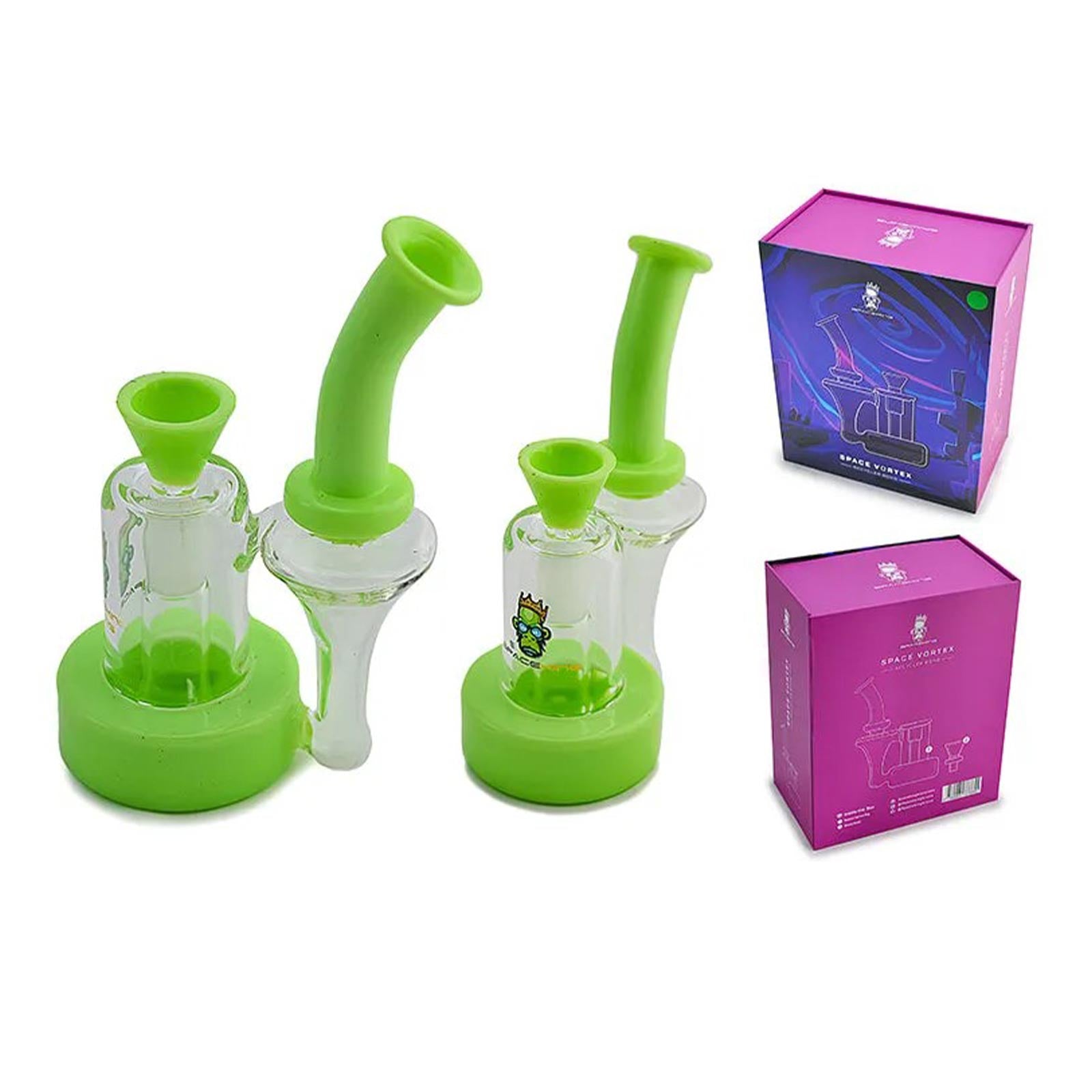 Space Vortex Recycler Bong Green Packaging