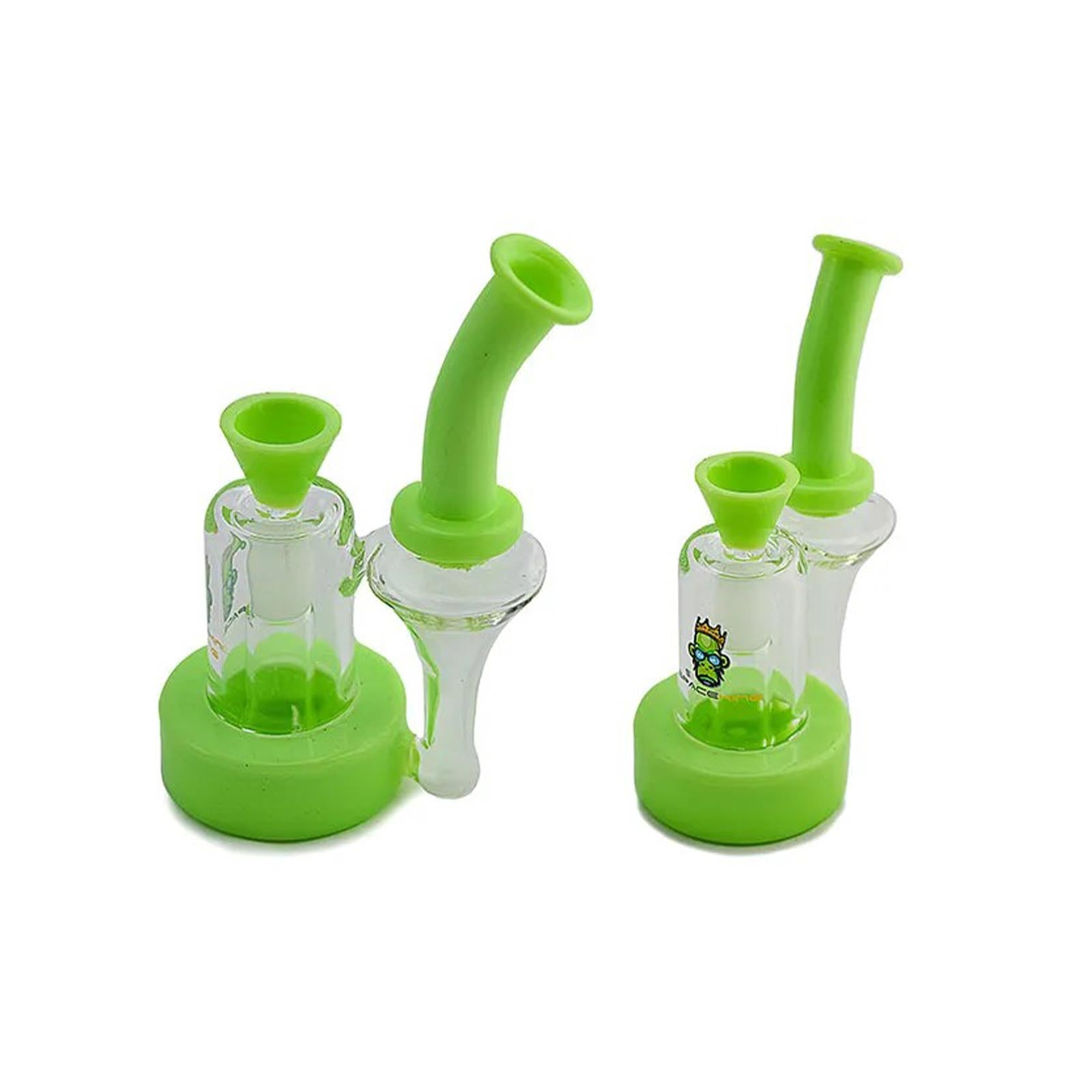 Space Vortex Recycler Bong in green color