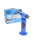 Special Blue Inferno Pro Toolbox Torch Lighter Blue Color with package case on white background