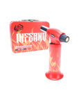 Special Blue Inferno Pro Toolbox Torch Lighter Red Color with package case on white background