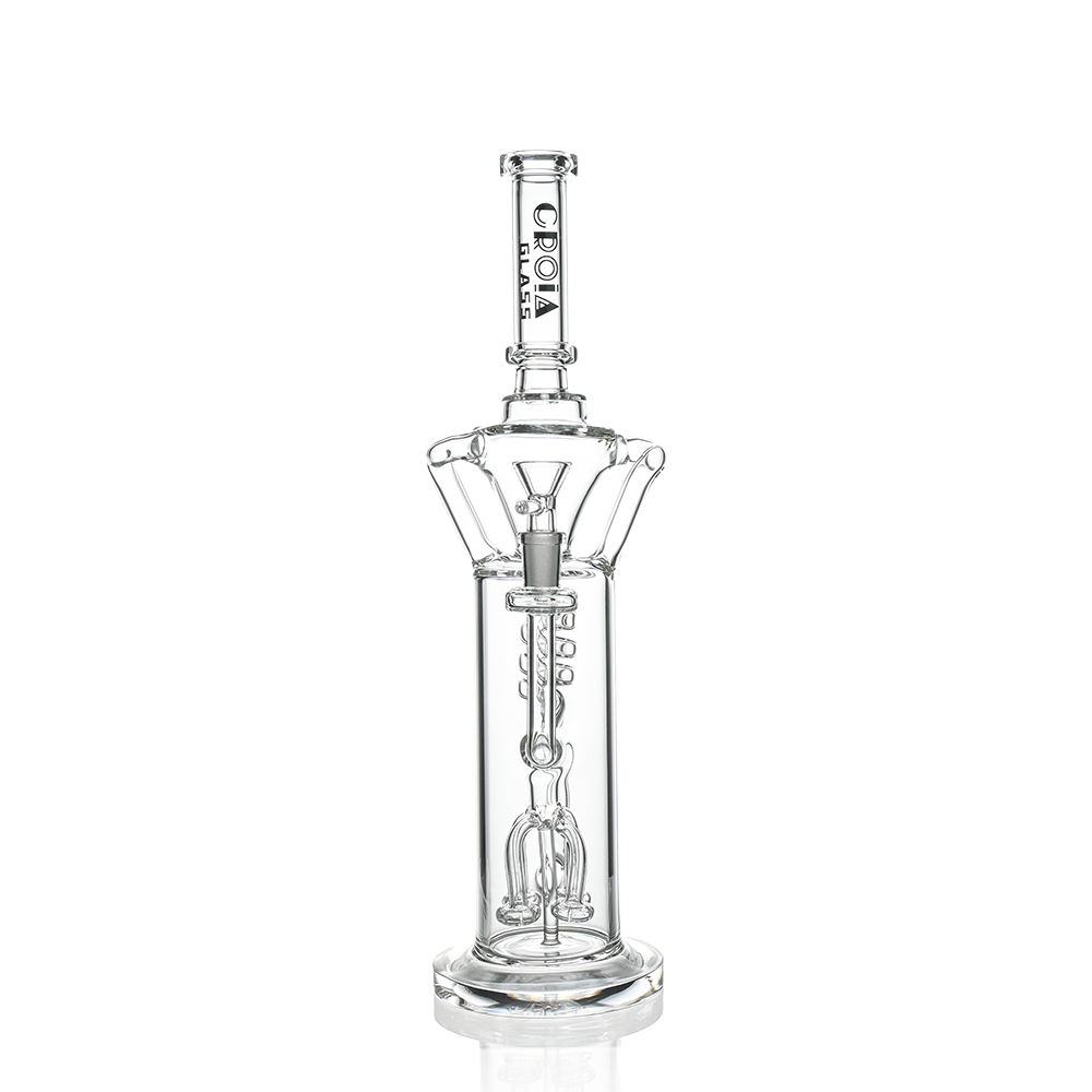 15" Scientific Glass Bong with Tree Perc &amp; Spiral Cooling