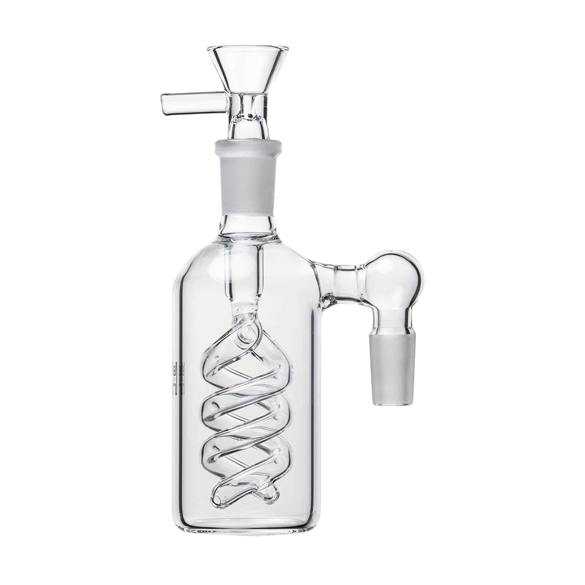 Spiral Perc Ash Catcher 90-degree view