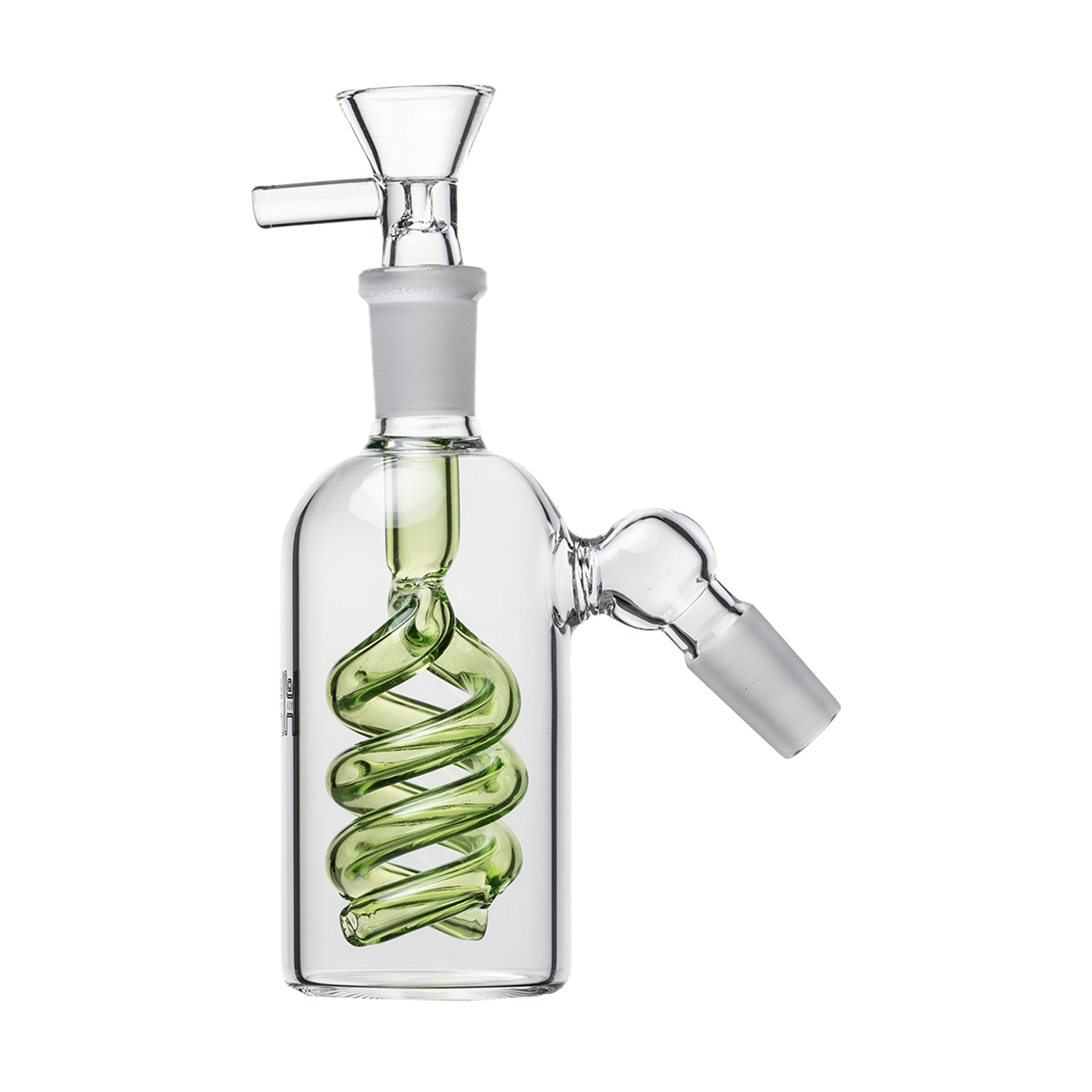 Spiral Perc Ash Catcher in matrix green color