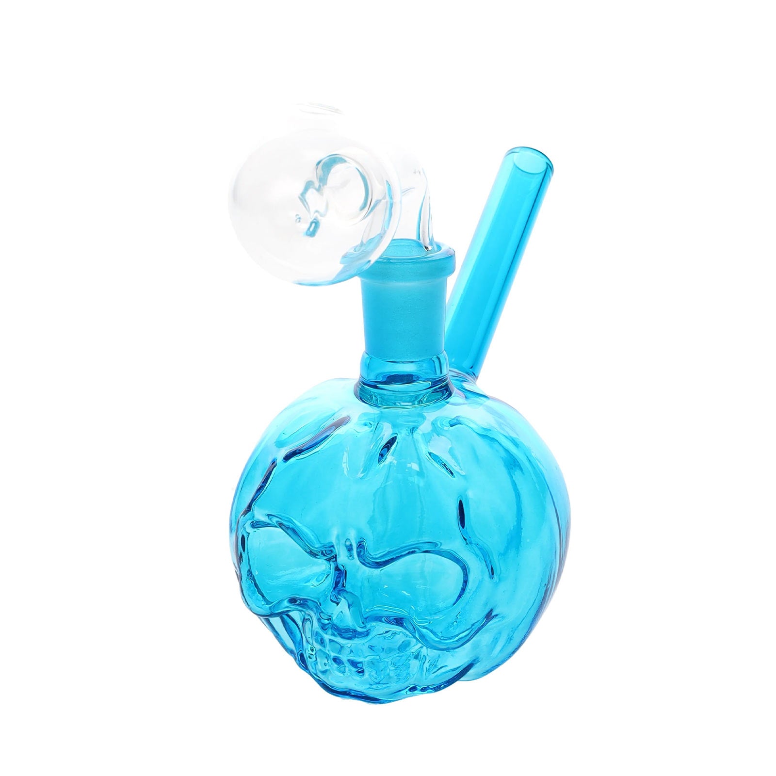Spooky Gourd Pumpkin Skull Oil Burner in blue