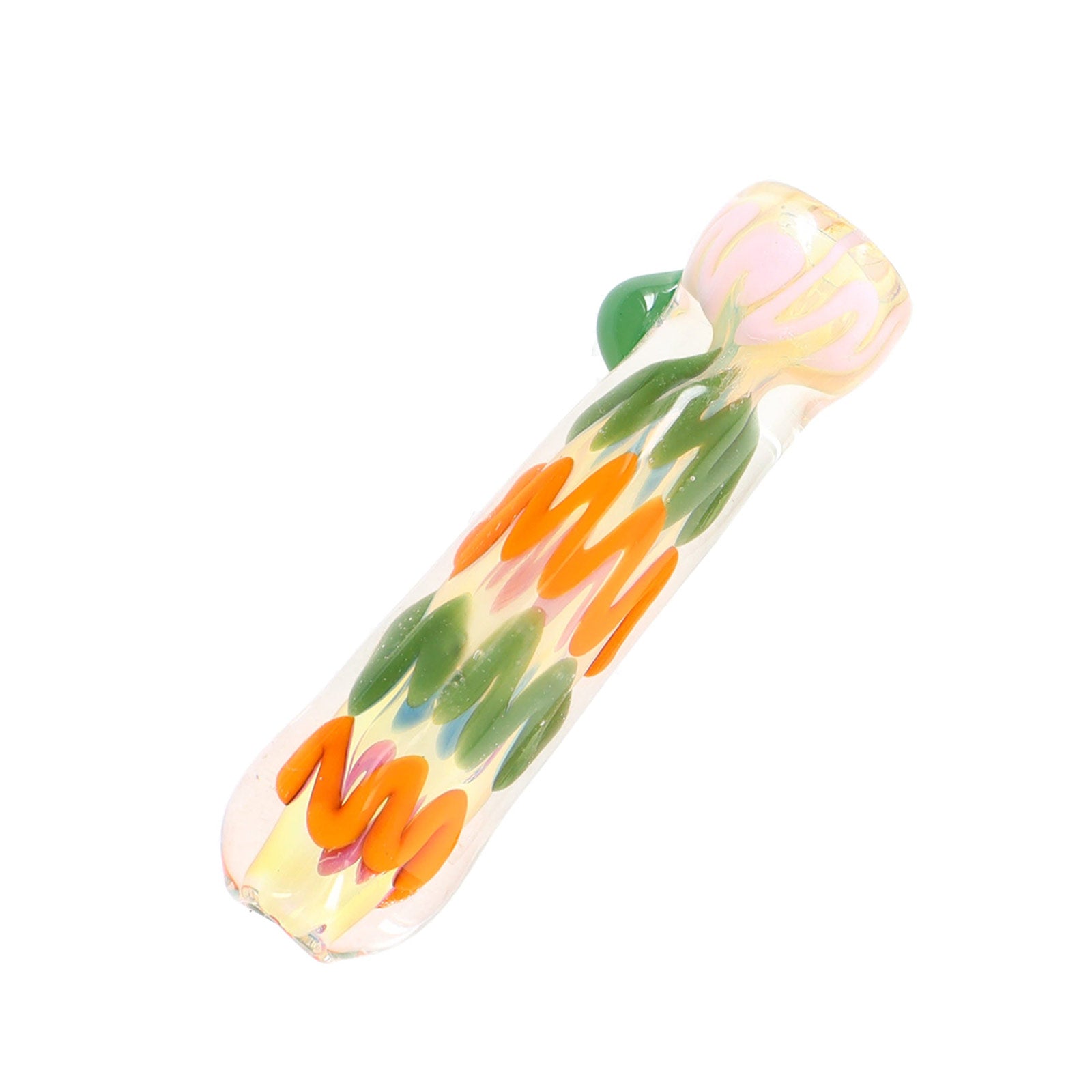 Squiggle Stick Color-Changing Chillum - inhalco