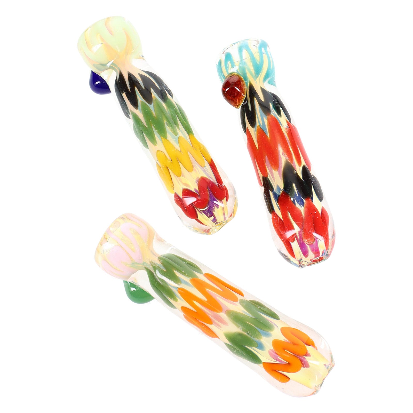 Squiggle Stick Color-Changing Glass Chillum