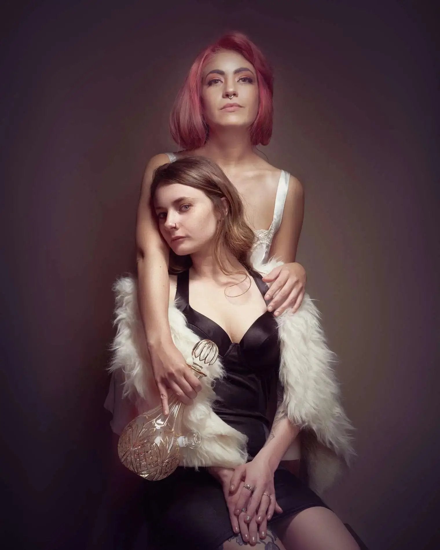 Aesthetic scene featuring Stardust Crystal Vase Bong