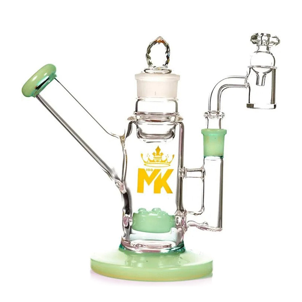 Green Stash Dab Rig with Built-In Jar Set