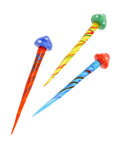 Striped Mushroom Glass Wax Dabber