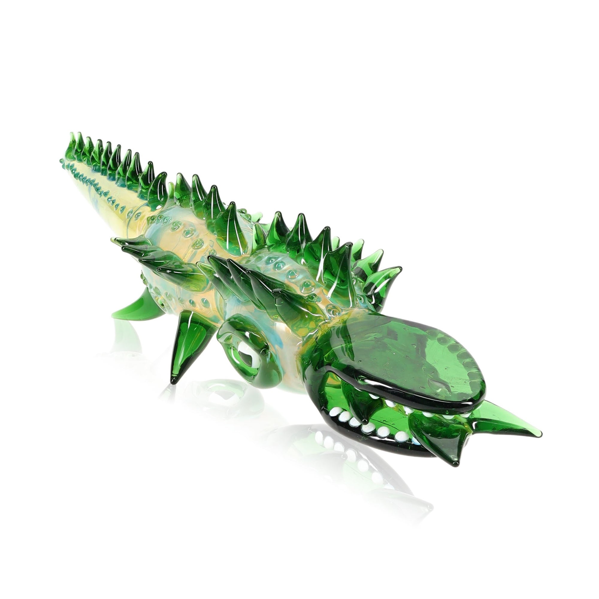 Swamp Snapper Glass Gator Hand Pipe - inhalco
